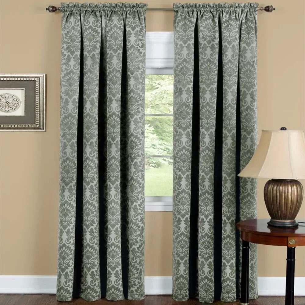 Achim Home Furnishing: Sutton Sage Floral Transitional Blackout Window Curtain
